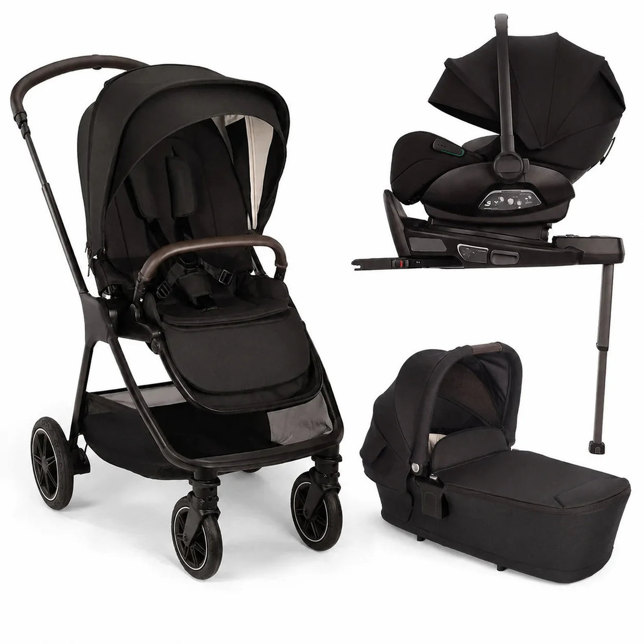 3-Piece Baby Travel System with Stroller, Carrycot &amp; Infant Car Seat