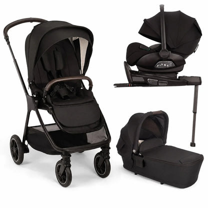 3-Piece Baby Travel System with Stroller, Carrycot &amp; Infant Car Seat
