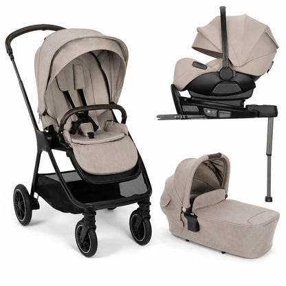 3-Piece Baby Travel System with Stroller, Carrycot &amp; Infant Car Seat